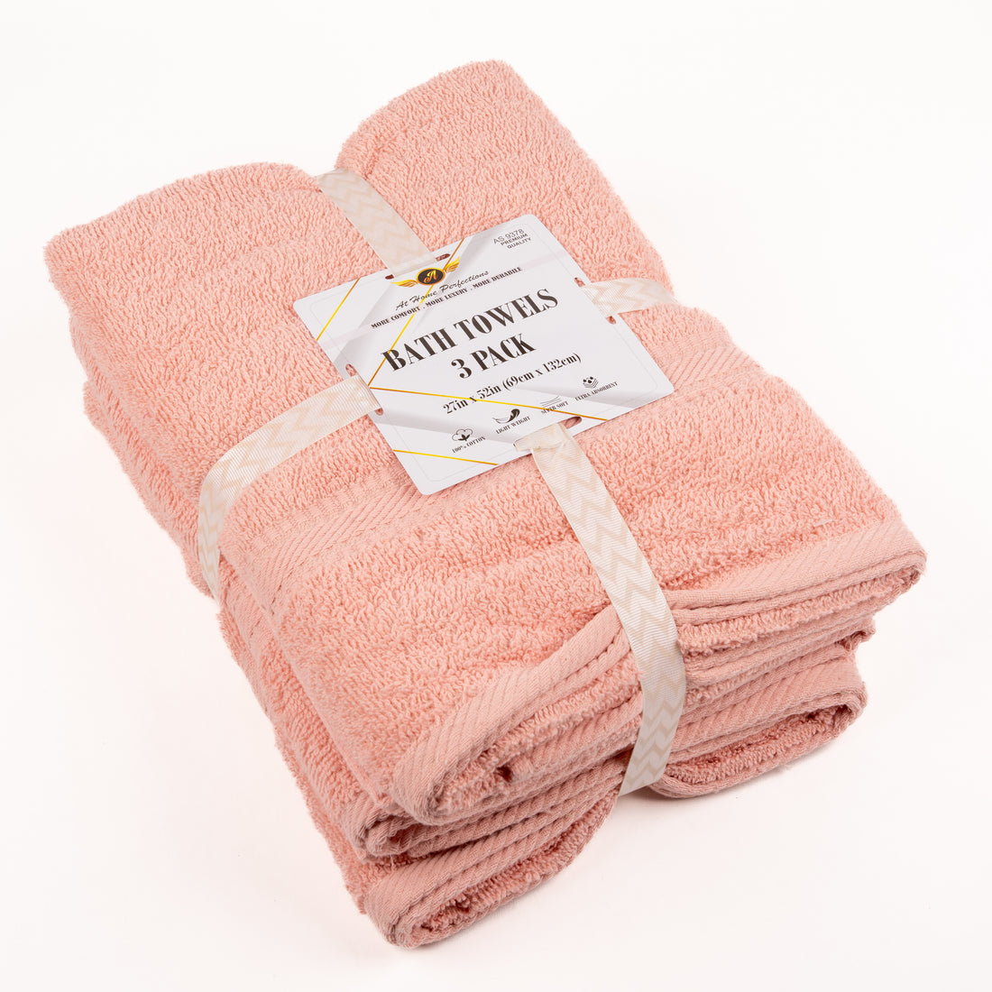 Bath Towels 3-Pack – Soft and Absorbent