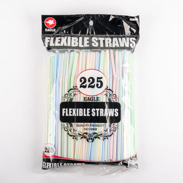 Flexible Straws 225 Count by Eagle – Bendable and Versatile (Perfect for Any Drink)