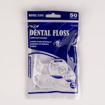 Dental Floss Picks 60 Pack by Aim – Shred Resistant and Angled Design (Comfort Grip for Deep Clean)